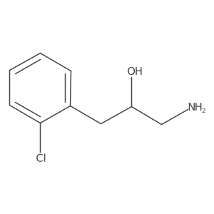 1-Amino-3-(2-chlorophenyl)propan-2-ol Structure