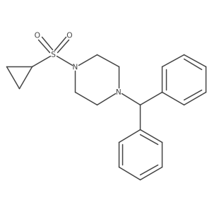 1-Benzhydryl-4-(cyclopropylsulfonyl)piperazine结构式