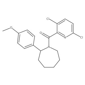 1-(3,6-Dichloropyridine-2-carbonyl)-2-(4-methoxyphenyl)azepane Structure