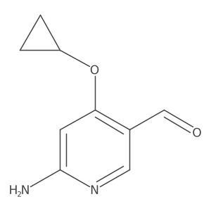 6-Amino-4-cyclopropoxynicotinaldehyde Structure