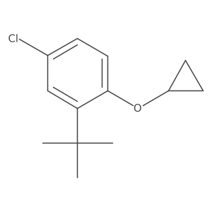 2-Tert-butyl-4-chloro-1-cyclopropoxybenzene结构式