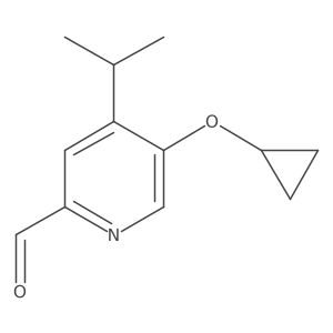 5-Cyclopropoxy-4-isopropylpicolinaldehyde结构式