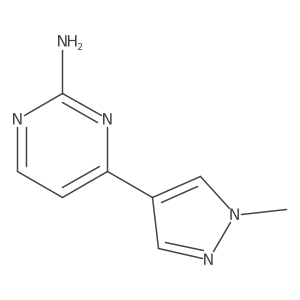 4-(1-methyl-1H-pyrazol-4-yl)pyrimidin-2-amine Structure
