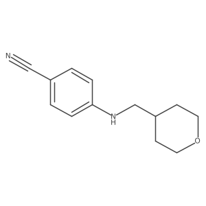 4-[[(Tetrahydro-2h-pyran-4-yl)methyl]amino]benzonitrile Structure