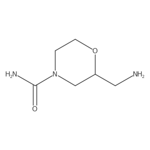 2-(Aminomethyl)morpholine-4-carboxamide Structure