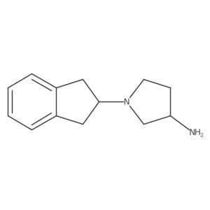 1-(2,3-dihydro-1H-inden-2-yl)pyrrolidin-3-amine Structure