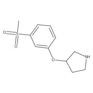 3-(3-Methanesulfonylphenoxy)pyrrolidine Structure