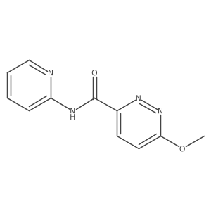 6-methoxy-N-(pyridin-2-yl)pyridazine-3-carboxamide Structure
