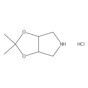 Cis-(3,4-Diolacetonide)-pyrrolidine hydrochloride结构式