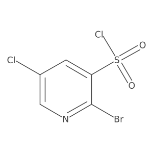 2-Bromo-5-chloropyridine-3-sulfonyl chloride结构式