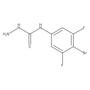 4-(4-Bromo-3,5-difluorophenyl)thiosemicarbazide结构式
