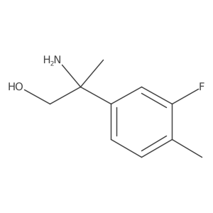 2-Amino-2-(3-fluoro-4-methylphenyl)propan-1-ol Structure