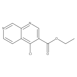4-chloro-1,7-Naphthyridine-3-carboxylic acid ethyl ester结构式