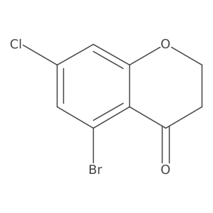 5-Bromo-7-chlorochroman-4-one结构式
