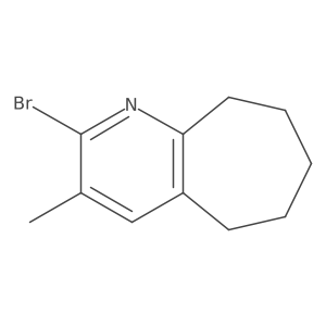 2-bromo-3-methyl-6,7,8,9-tetrahydro-5H-cyclohepta[b]pyridine结构式