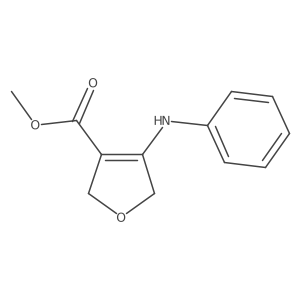 Methyl 4-anilino-2,5-dihydrofuran-3-carboxylate结构式
