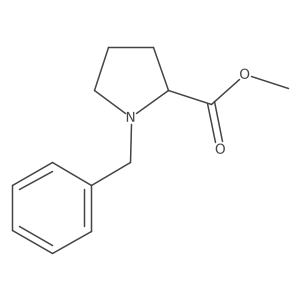 (S)-methyl 1-benzylpyrrolidine-2-carboxylate结构式