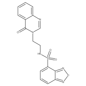N-[2-(4-oxoquinazolin-3(4H)-yl)ethyl]-2,1,3-benzoxadiazole-4-sulfonamide Structure