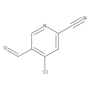 4-Chloro-5-formylpicolinonitrile Structure