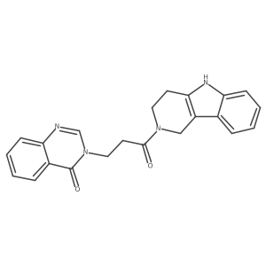 3-[3-oxo-3-(1,3,4,5-tetrahydro-2H-pyrido[4,3-b]indol-2-yl)propyl]quinazolin-4(3H)-one结构式