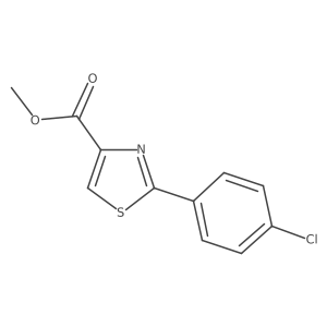 Methyl 2-(4-chlorophenyl)thiazole-4-carboxylate Structure
