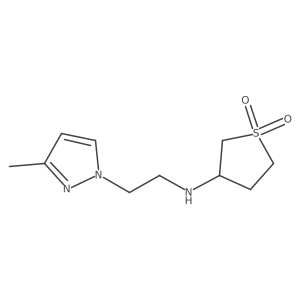 1H-Pyrazole-1-ethanamine, 3-methyl-N-(tetrahydro-1,1-dioxido-3-thienyl)- Structure