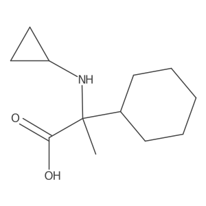 2-cyclohexyl-N-cyclopropylalanine结构式