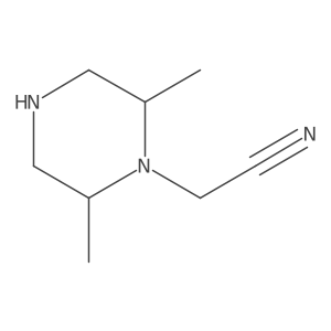 2-(2,6-Dimethylpiperazin-1-yl)acetonitrile结构式