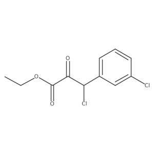 Ethyl 3-chloro-3-(m-chlorophenyl)pyruvate结构式
