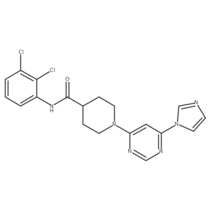 1-(6-(1H-imidazol-1-yl)pyrimidin-4-yl)-N-(2,3-dichlorophenyl)piperidine-4-carboxamide Structure