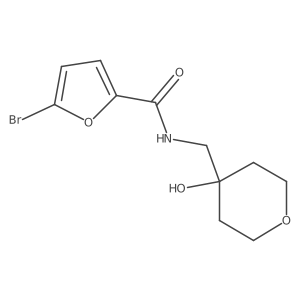 5-bromo-N-((4-hydroxytetrahydro-2H-pyran-4-yl)methyl)furan-2-carboxamide Structure