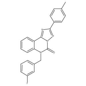 6-(3-fluorobenzyl)-2-(p-tolyl)-[1,2,4]triazolo[1,5-c]quinazolin-5(6H)-one Structure