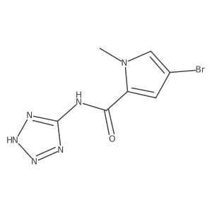 4-Bromo-1-methyl-N-(2h-tetrazol-5-yl)-1h-pyrrole-2-carboxamide结构式