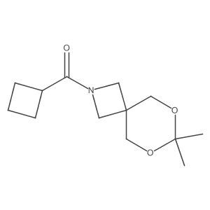 Cyclobutyl(7,7-dimethyl-6,8-dioxa-2-azaspiro[3.5]nonan-2-yl)methanone Structure