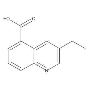 3-Ethyl-5-quinolinecarboxylic acid Structure