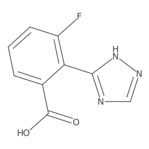 3-Fluoro-2-(1H-1,2,4-triazol-3-yl)benzoic acid结构式
