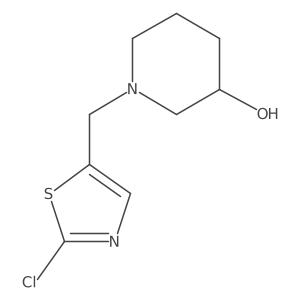 (S)-1-((2-chlorothiazol-5-yl)methyl)piperidin-3-ol结构式