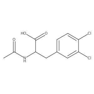 N-Acetyl-3,4-dichlorophenylalanine结构式