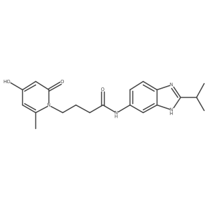 4-(4-hydroxy-6-methyl-2-oxopyridin-1(2H)-yl)-N-[2-(propan-2-yl)-1H-benzimidazol-6-yl]butanamide Structure