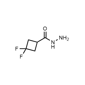 3,3-Difluorocyclobutanecarbohydrazide结构式