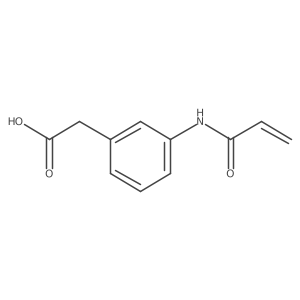 2-[3-(Prop-2-enamido)phenyl]acetic acid结构式