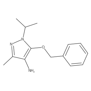 5-(Benzyloxy)-3-methyl-1-(propan-2-YL)-1H-pyrazol-4-amine结构式