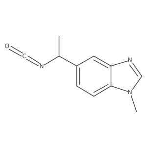 5-(1-isocyanatoethyl)-1-methyl-1H-1,3-benzodiazole Structure