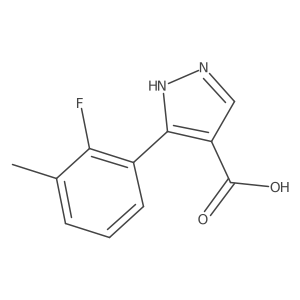 5-(2-fluoro-3-methylphenyl)-1H-pyrazole-4-carboxylic acid Structure