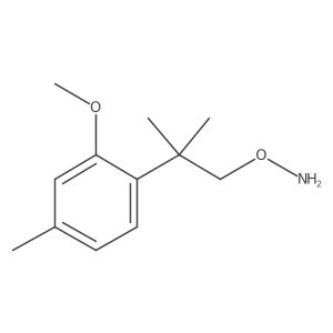 O-[2-(2-methoxy-4-methylphenyl)-2-methylpropyl]hydroxylamine结构式