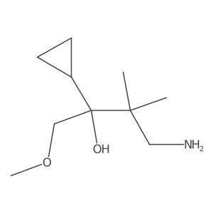 4-Amino-2-cyclopropyl-1-methoxy-3,3-dimethylbutan-2-ol Structure