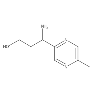 3-Amino-3-(5-methylpyrazin-2-yl)propan-1-ol Structure