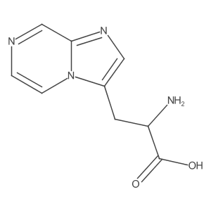 2-Amino-3-{imidazo[1,2-a]pyrazin-3-yl}propanoic acid结构式