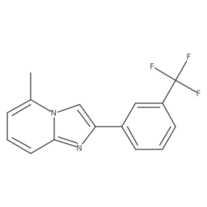 5-Methyl-2-[3-(trifluoromethyl)phenyl]imidazo[1,2-a]pyridine Structure