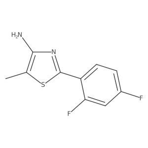 2-(2,4-Difluorophenyl)-5-methylthiazol-4-amine结构式